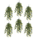 Pack of 6 x Hanging UV and Fire Resistant Artificial Variegated Plant 76cm