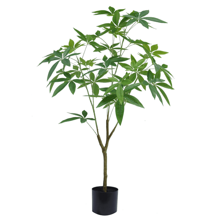 120cm Realistic Artificial Money Tree - Lifelike Faux Pachira Plant Decor