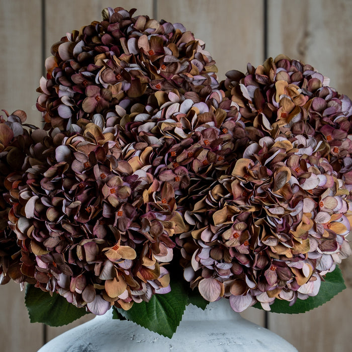 42cm Exquisite Autumn Coffee Hydrangea