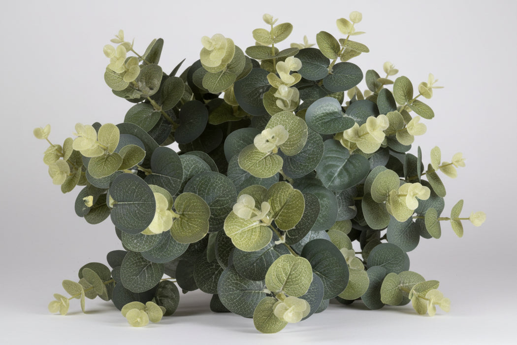 70cm Faux Eucalyptus Spray – Variegated Green