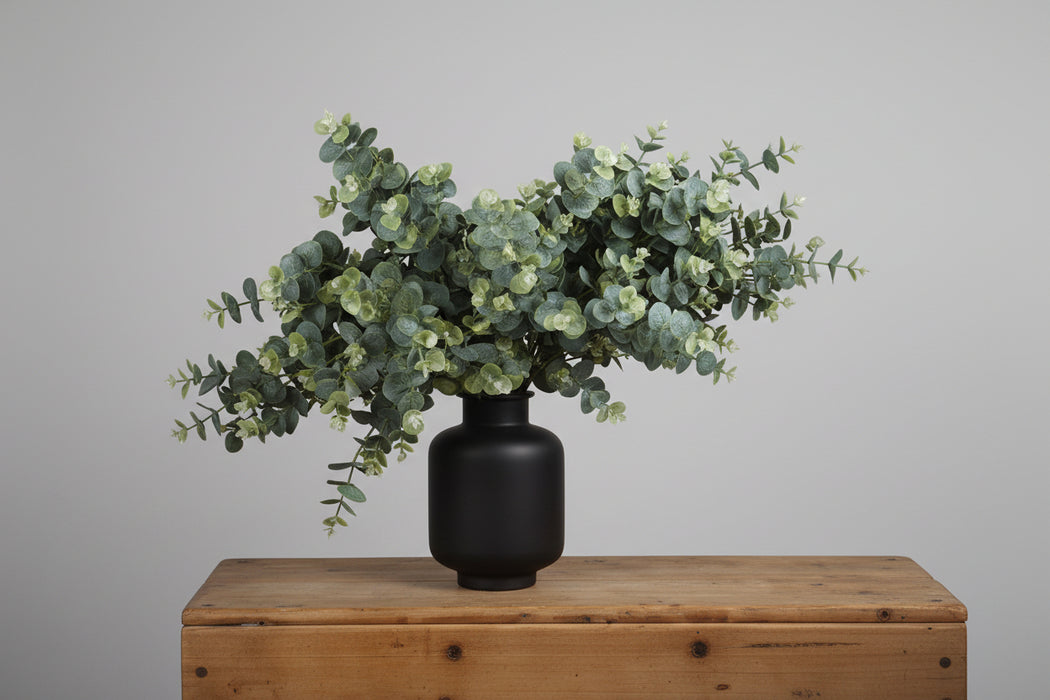 70cm Faux Eucalyptus Spray – Variegated Green