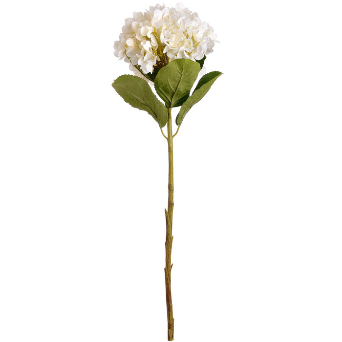 73cm Oversized Faux White Hydrangea