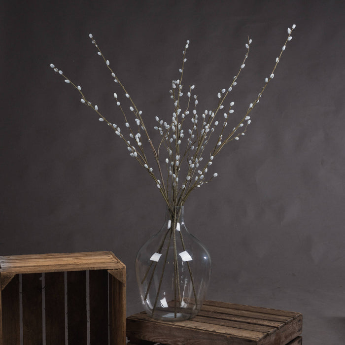 103cm Grey 6 Pussy Willow Stems