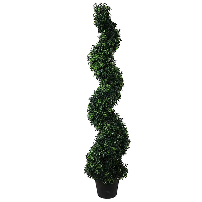 Artificial Natural Boxwood Spiral Topiary 120cm