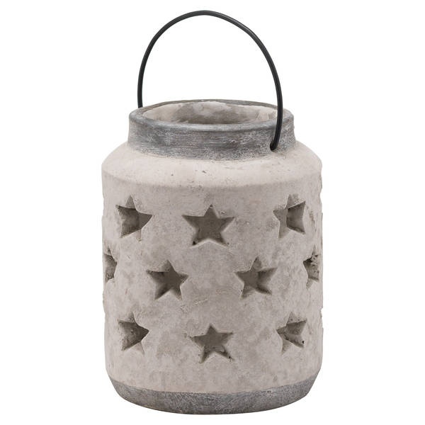 Elegance Bloomville Stone Star Lantern Vase