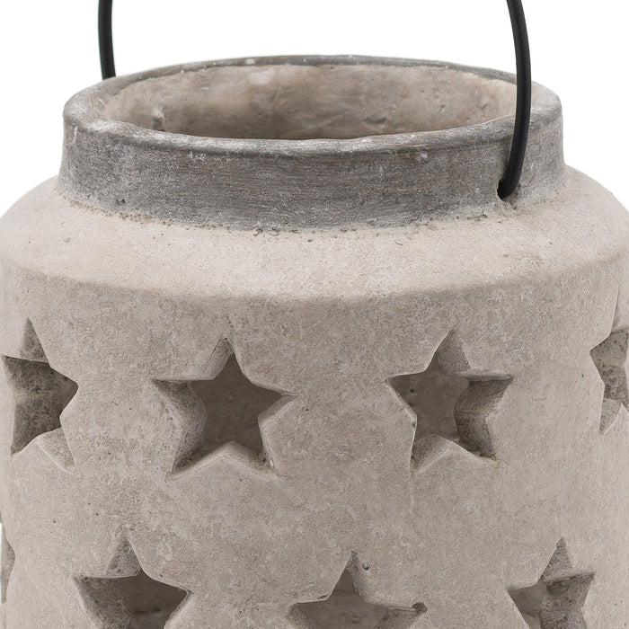 Elegance Bloomville Stone Star Lantern Vase