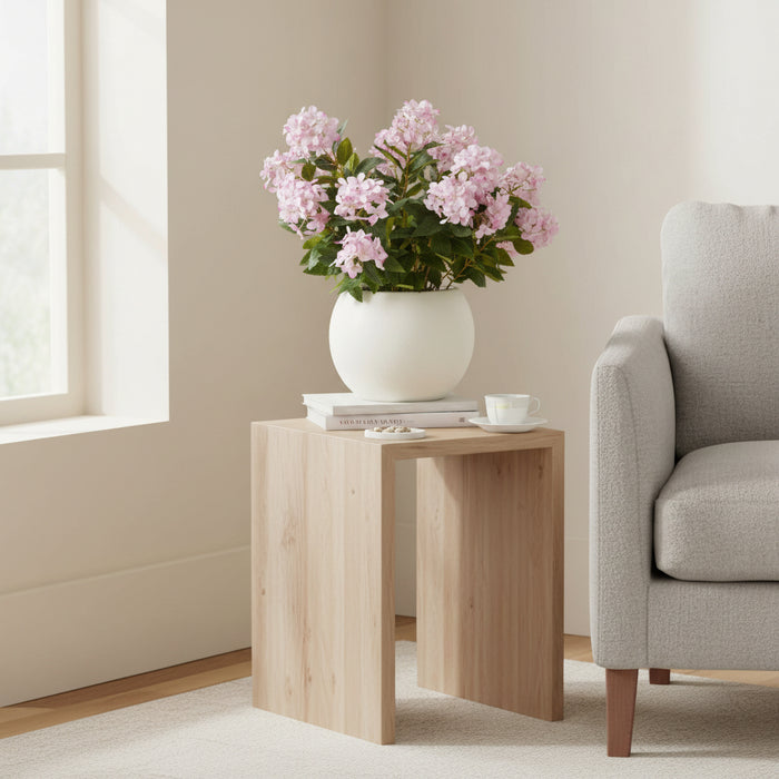 Large Realistic Pink Hydrangea Plant In Pot