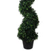 120cm Artificial Natural Boxwood Spiral Topiary