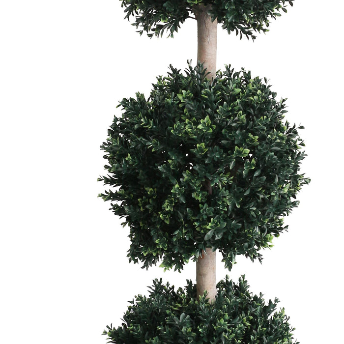 150cm UV Protected Triple Ball Topiary Tree Artificial Outdoor Greenery