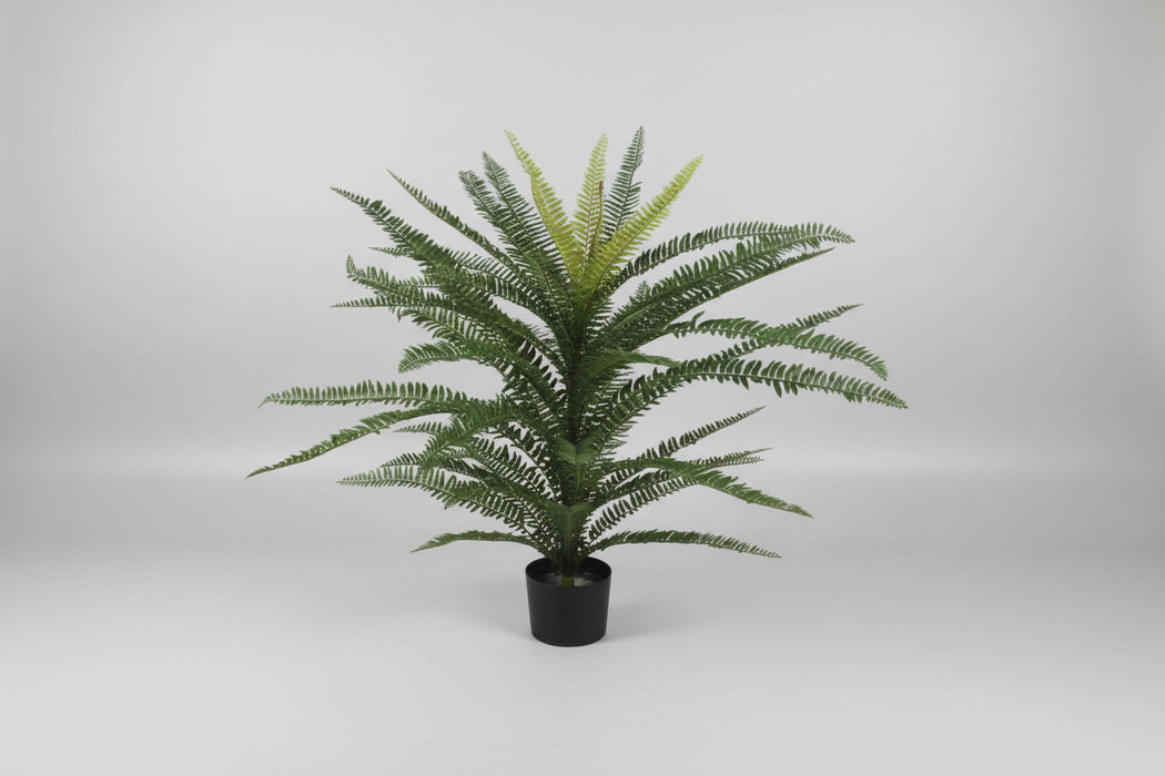 75cm Fire Retardant Plastic Boston Fern Plant with 49 Leaves  –...