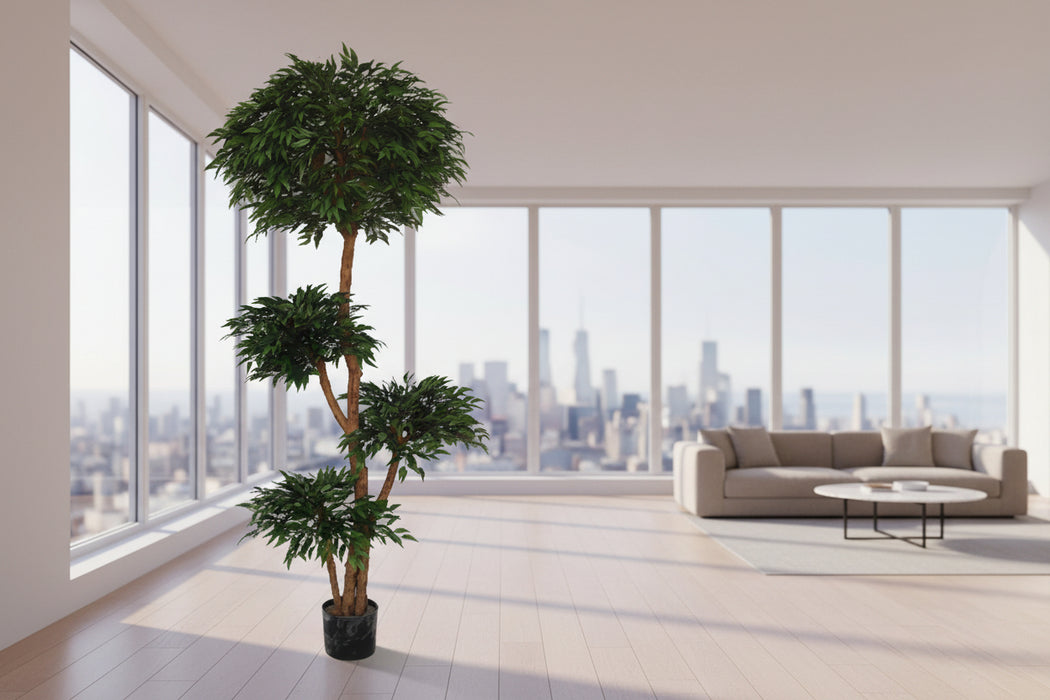 180cm Fire Retardant Ruscus Tree With 4173 Leaves