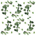 6 x 100cm Artificial Hanging Trailing Rounded Ivy Plant