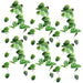 6 x 120cm Artificial Hanging Trailing Plant Alocasia Dragon Scale Green