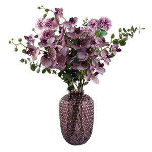 Pack of 6 x 70cm Pink Artificial Carnation Stem – 24 Flowers  –...