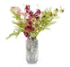 80cm Dark Pink Artificial Mini Orchid Stem