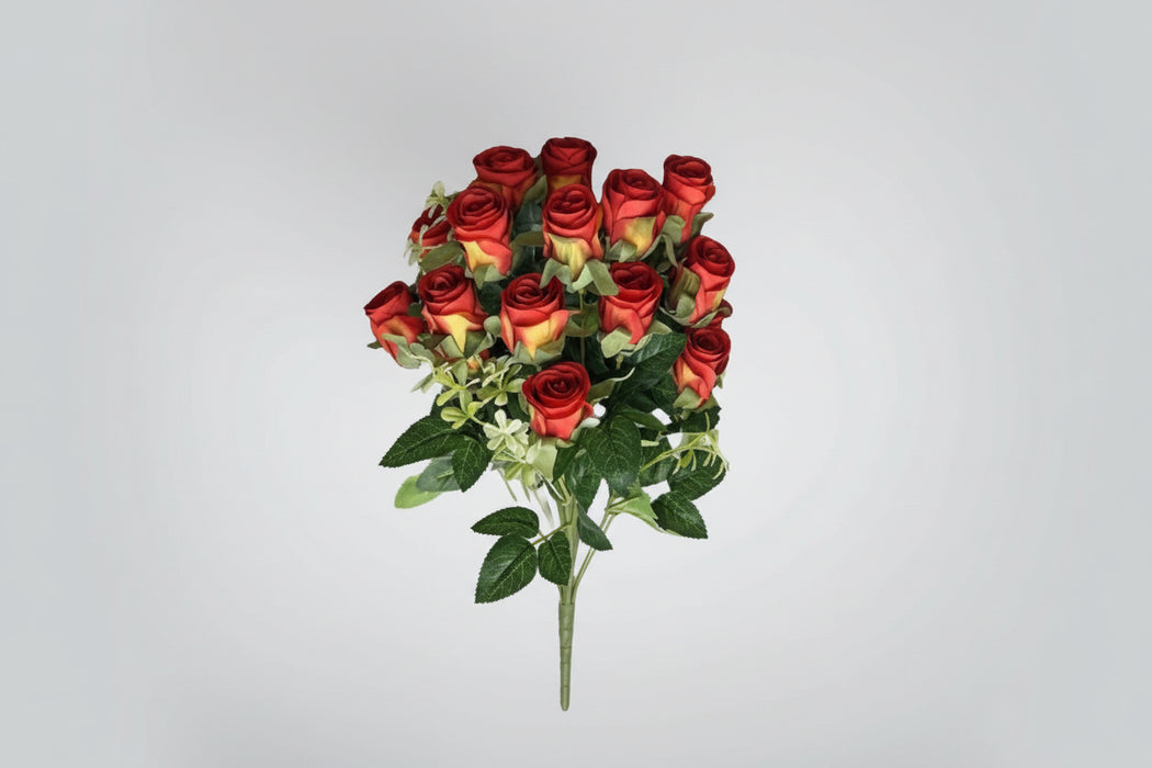 Artificial Red Rose Bunch – Pack of 6 (52cm)