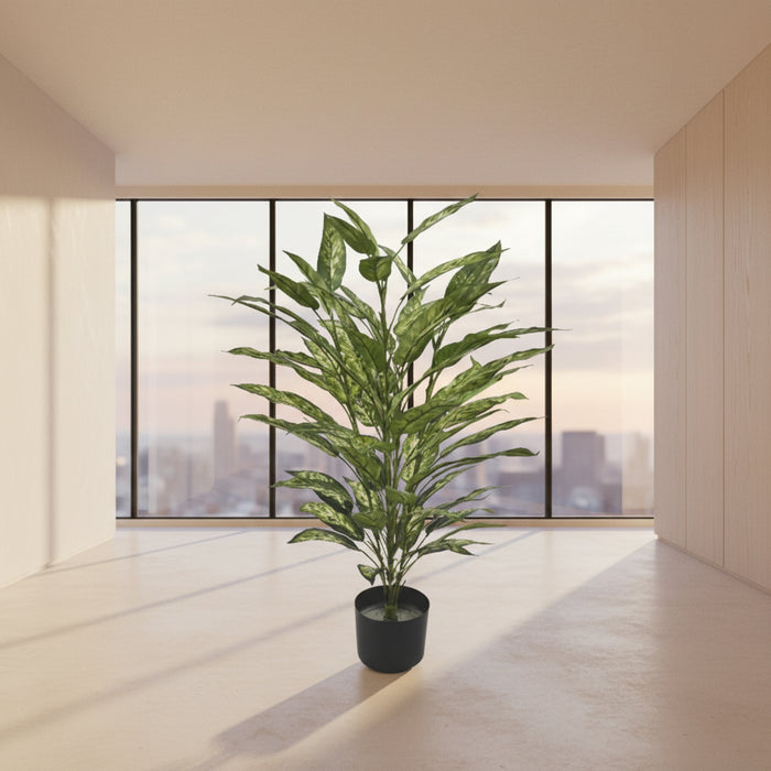 80cm Fire Retardant Aglaonema Bush with 72 Leaves