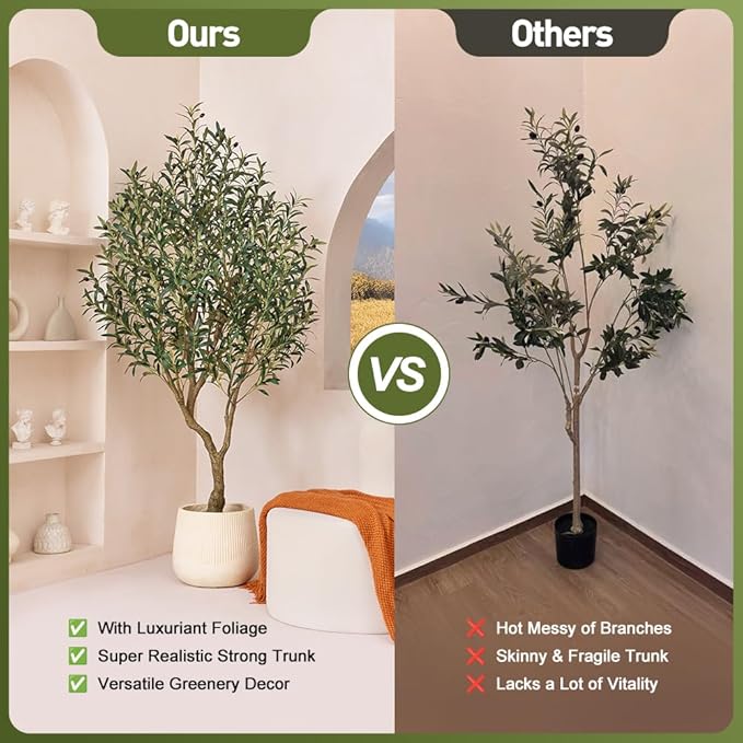 180cm Lifelike Mediterranean Olive Tree - UV Resistant Maintain its Vibrant Green Colour