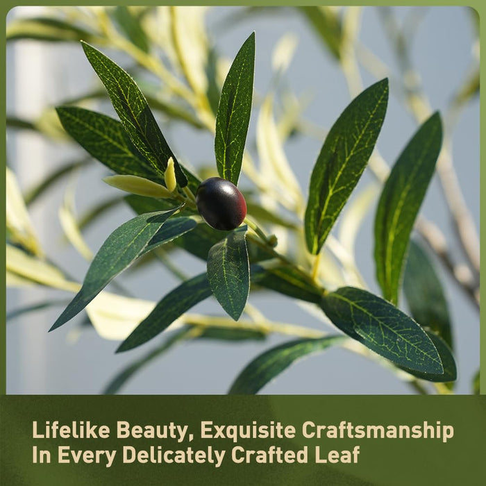 Olive Tree – 210cm with Realistic Fruit & Foliage