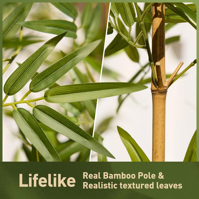 Artificial Bamboo Tree, 180cm UV Resistant, 12 Poles