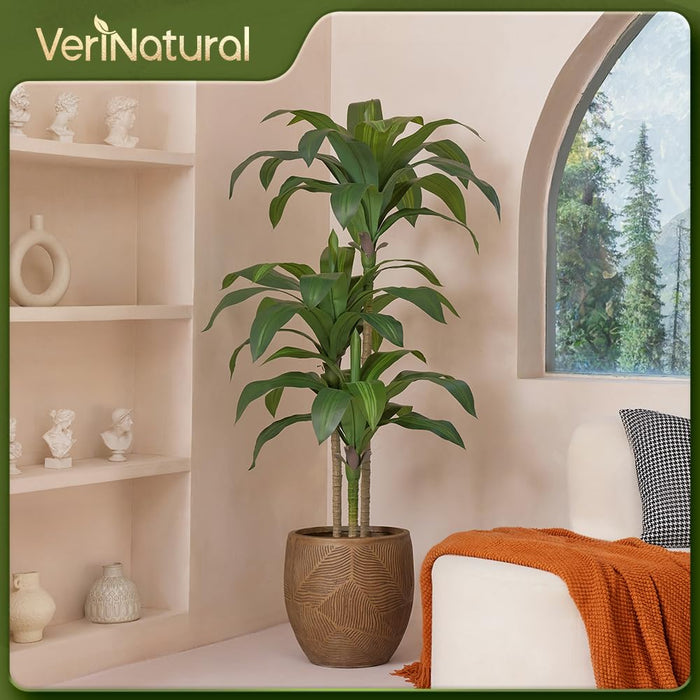 150cm Dracaena Tree, Faux Plant with Pot