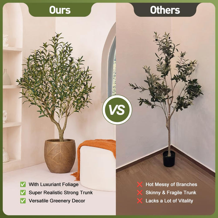 Artificial Olive Tree 150cm, UV Resistant Faux Plant