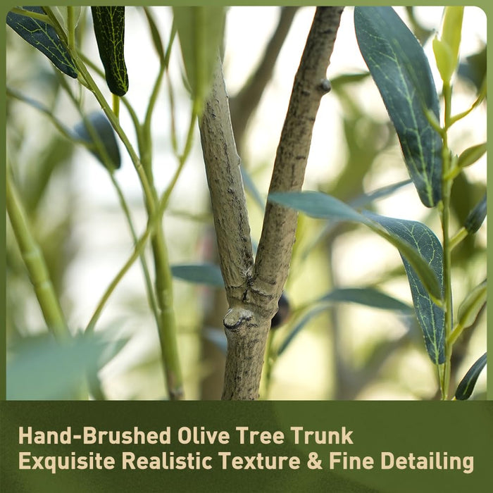 Olive Tree – 210cm with Realistic Fruit & Foliage