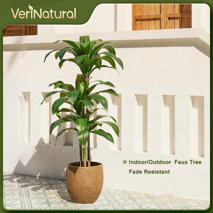 150cm Dracaena Tree, Faux Plant with Pot