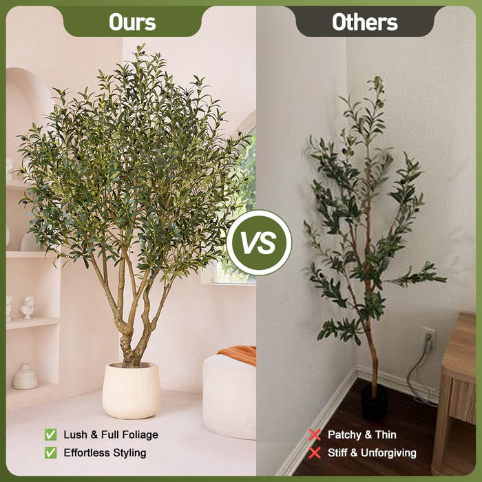 Olive Tree – 210cm with Realistic Fruit & Foliage