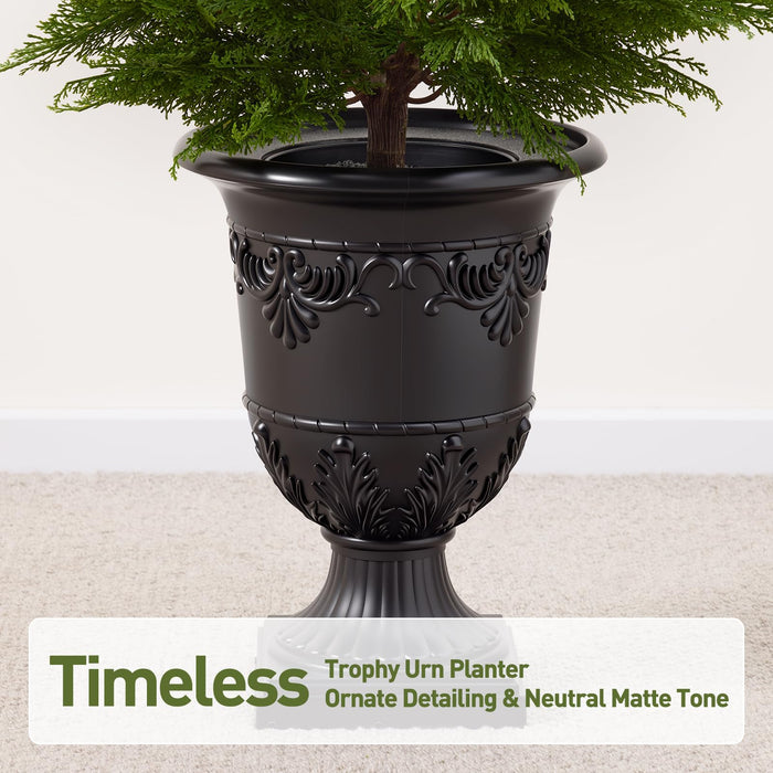 Artificial Topiary Cedar Tree 120 cm UV Resistant Urn Planter