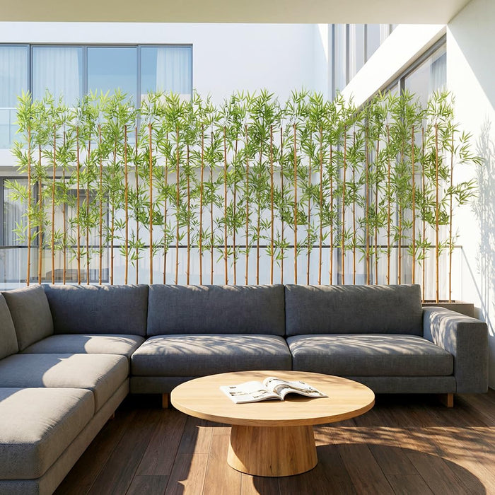 Artificial Natural Bamboo Tree, 210cm UV Resistant, 36 Poles
