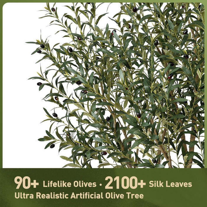 Olive Tree – 210cm with Realistic Fruit & Foliage