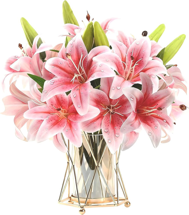 Artificial Lily Flower Stems - 38cm - 6 pack