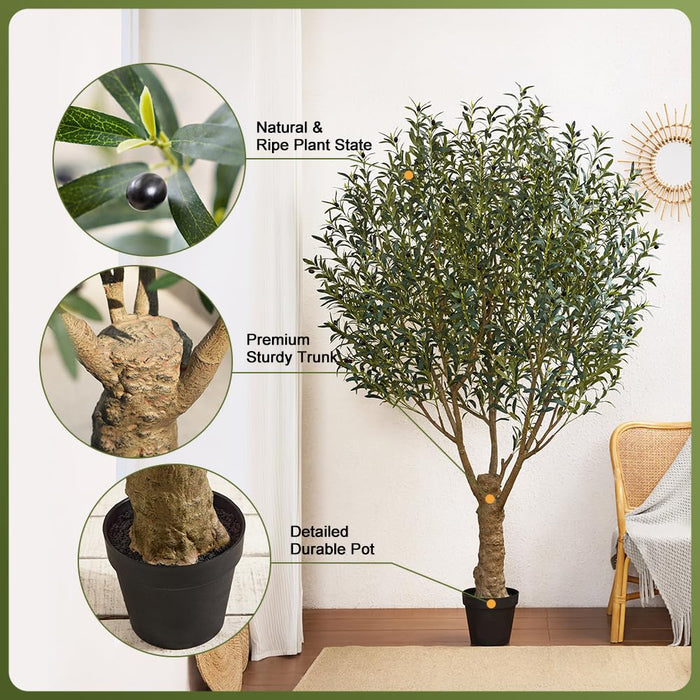 Artificial Olive Tree – 240cm Realistic Mediterranean Style