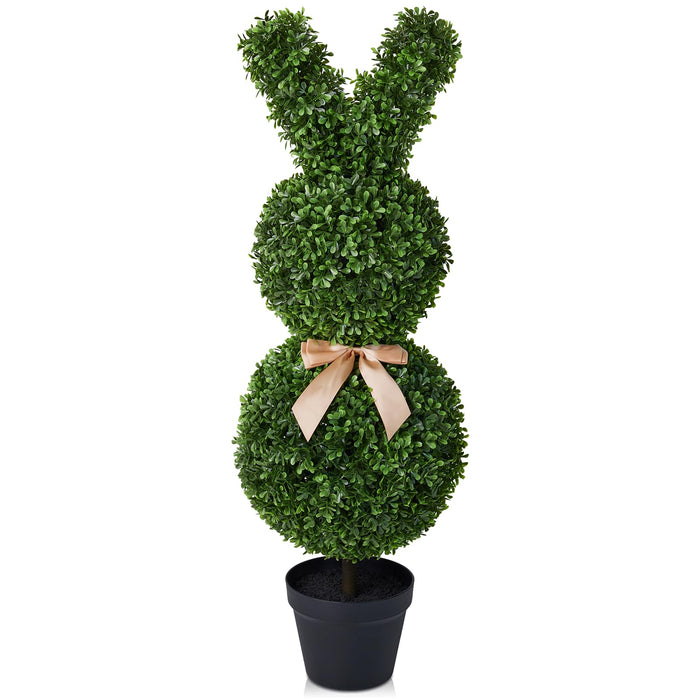 Artificial Bunny Topiary Tree – 90cm - Easter Decoration