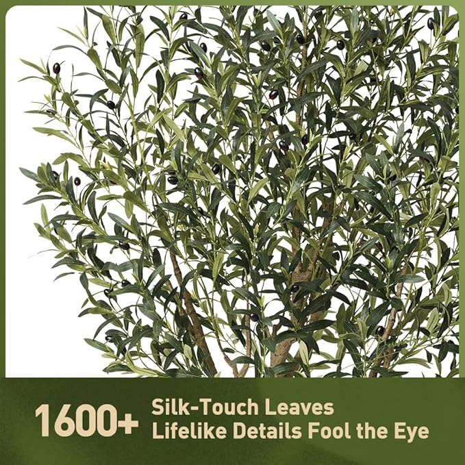 180cm Lifelike Mediterranean Olive Tree - UV Resistant Maintain its Vibrant Green Colour