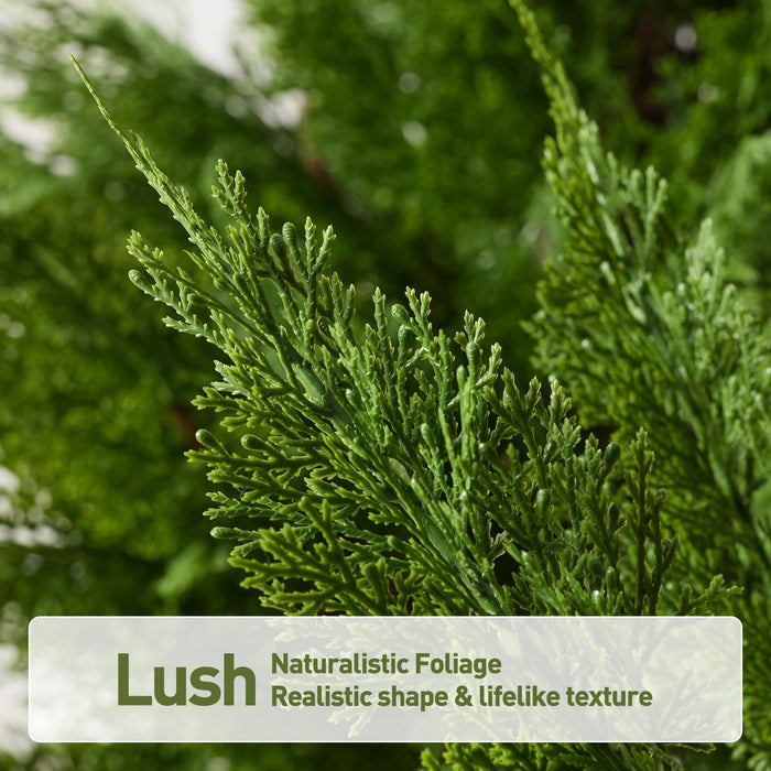 Artificial Topiary Cedar Tree 120 cm UV Resistant Urn Planter
