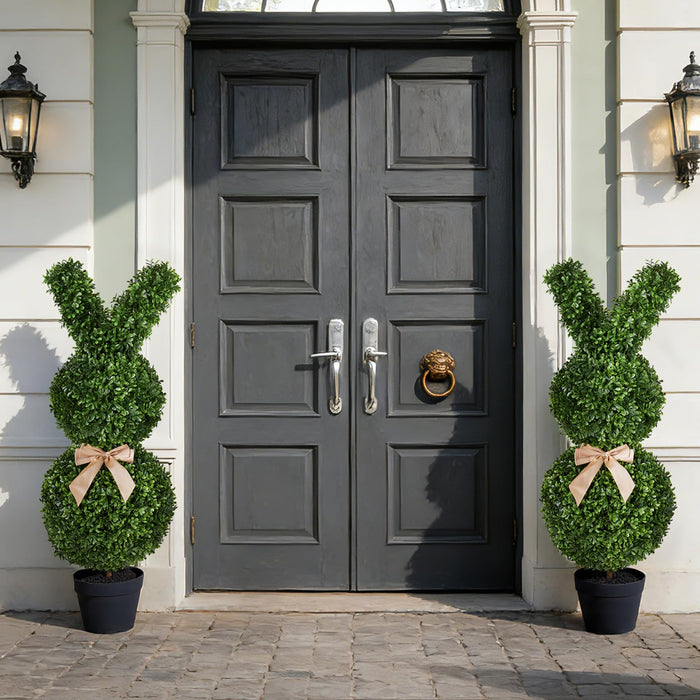 Artificial Bunny Topiary Tree – 90cm - Easter Decoration