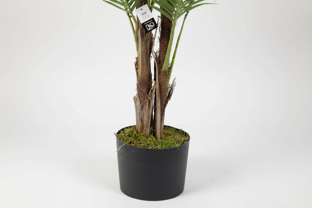 120cm (4ft) Leaf Large Artificial Palm Tree – Faux Plants Natural Green