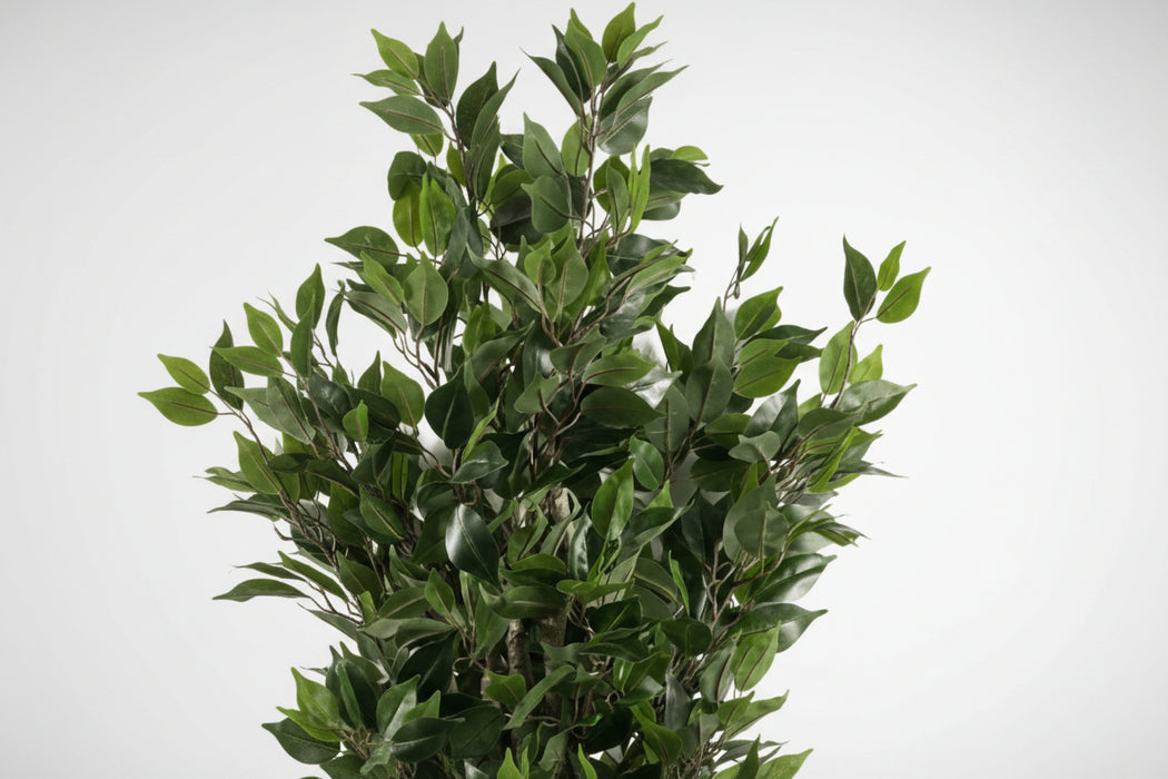 110cm Artificial Evergreen Ficus Tree Gold Planter