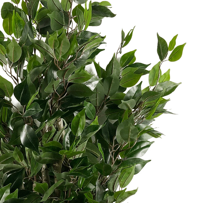 110cm Artificial Evergreen Ficus Tree Copper Planter