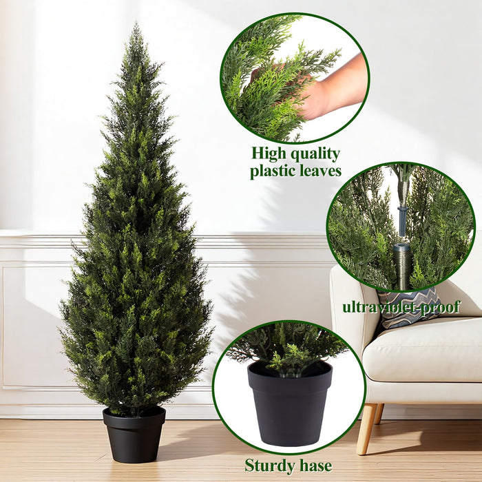 Artificial Cedar Topiary Tree – 150cm | UV Resistant
