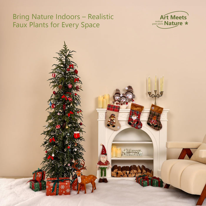 Artificial Christmas Tree 180 cm - Slim PE Needles - Unlit