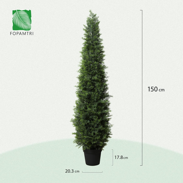 Topiary Cypress Tree – 150cm UV Resistant (2 Pack)