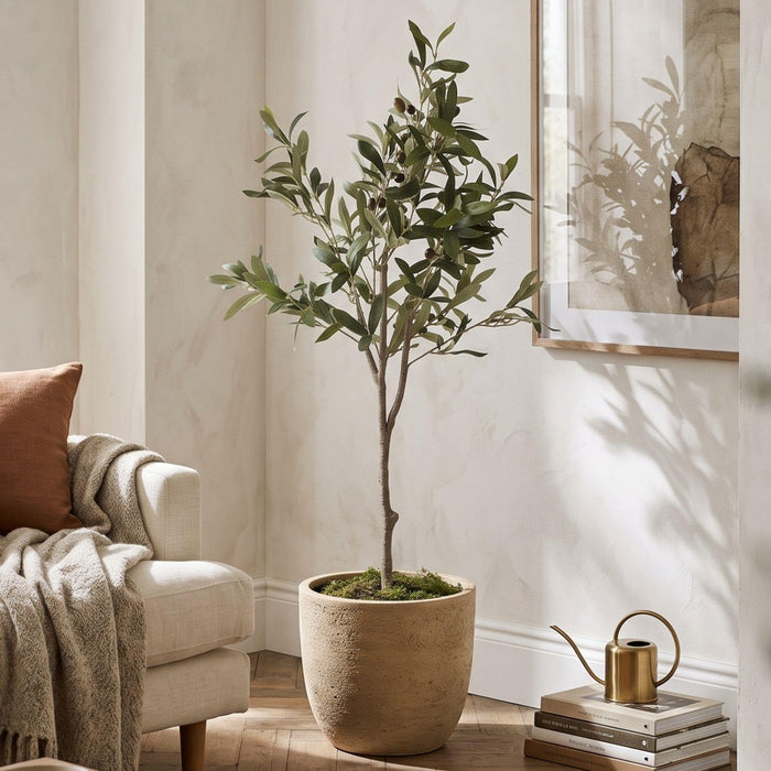 Artificial Olive Tree - Rustic Tuscan Decor 100cm