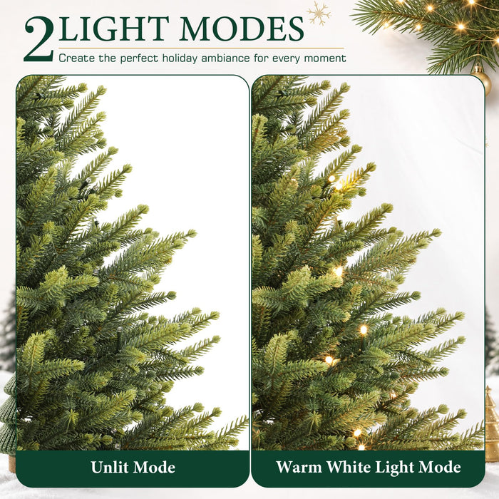 4FT Pre-lit Artificial Mini PE Christmas Tree for Xmas Decorations