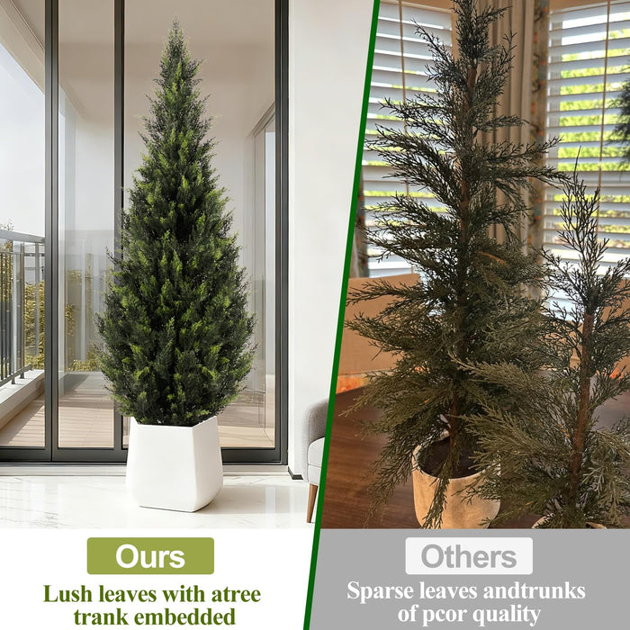 Artificial Cedar Topiary Tree – 150cm | UV Resistant
