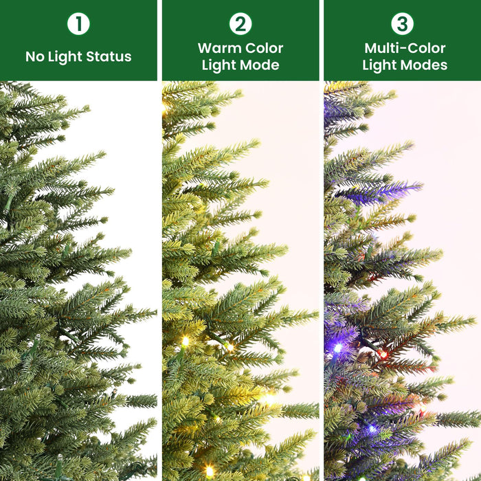 90cm/3ft Pre-Lit LED Artificial Christmas Tree with Multi-Color lights