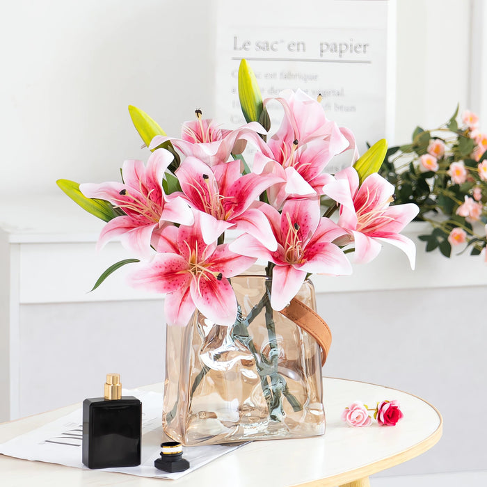 Artificial Lily Flower Stems - 38cm - 6 pack