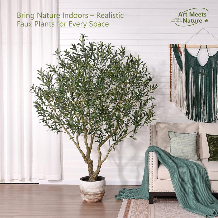 Olive Tree – 210cm with Realistic Fruit & Foliage
